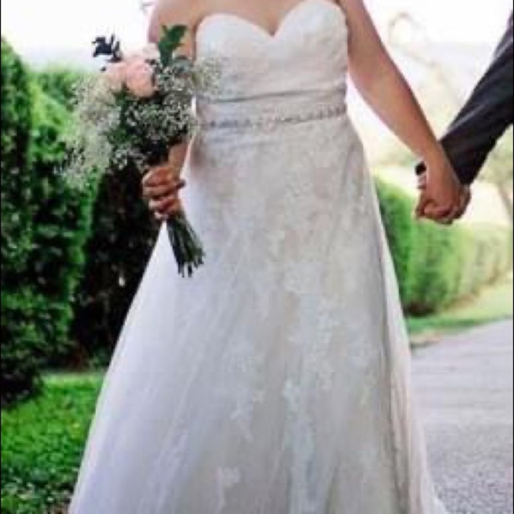 MoriLee champagne lace wedding dress
